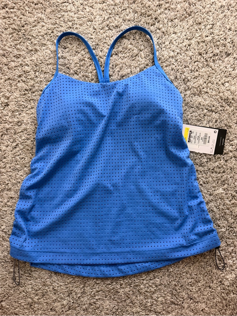 Nike Performance Perforated Blue Top